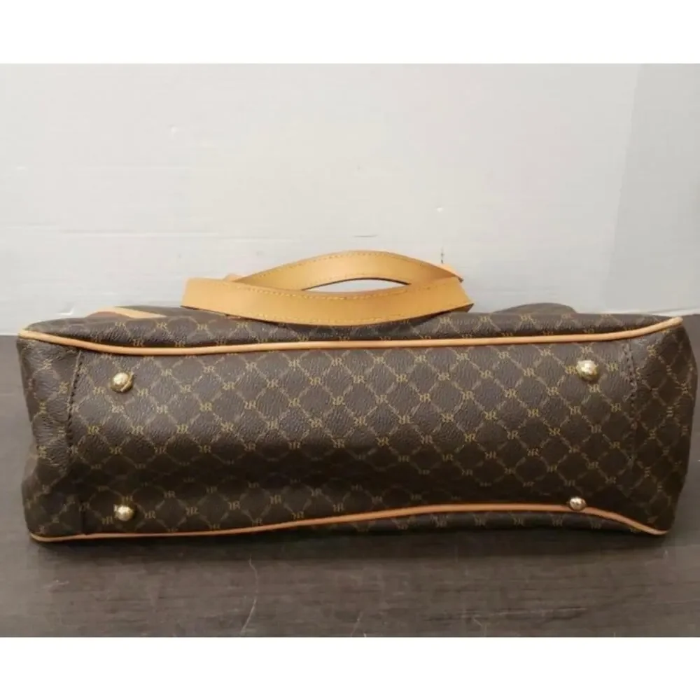RIONI MODA ITALIA XL BUCKLED SATCHEL TOTE BAG